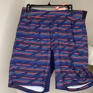 Lululemon 9” Navy & Stripped Running Short